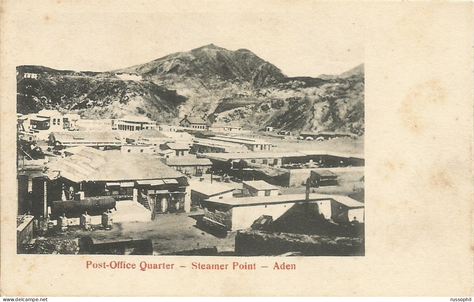 YEMEN - ADEN - POST OFFICE QUARTER. STEAMER POINT - 1900s - Yémen