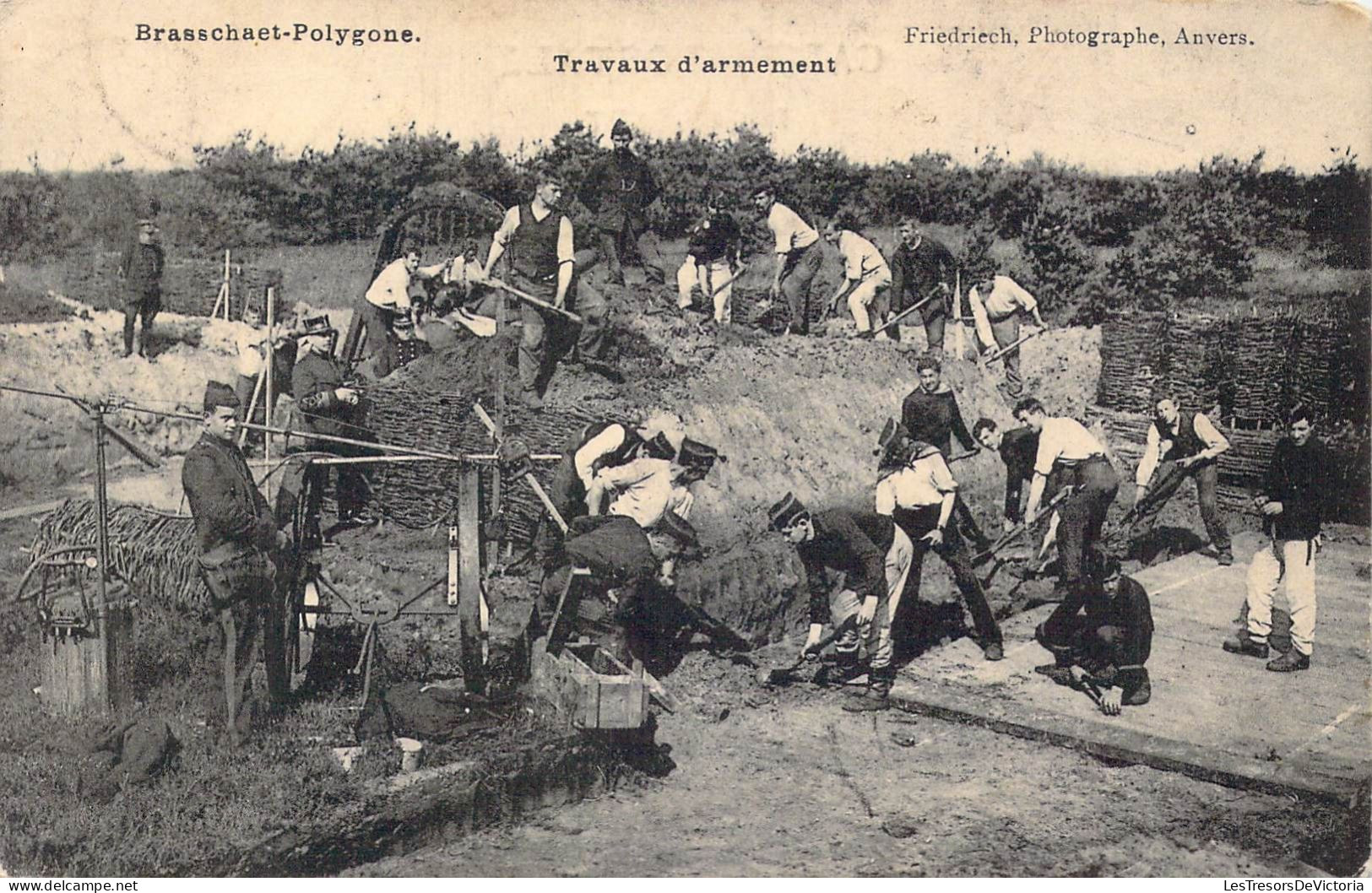 BELGIQUE - Brasschaet-Polygone - Travaux D'armement - Carte Postale Ancienne - Brasschaat