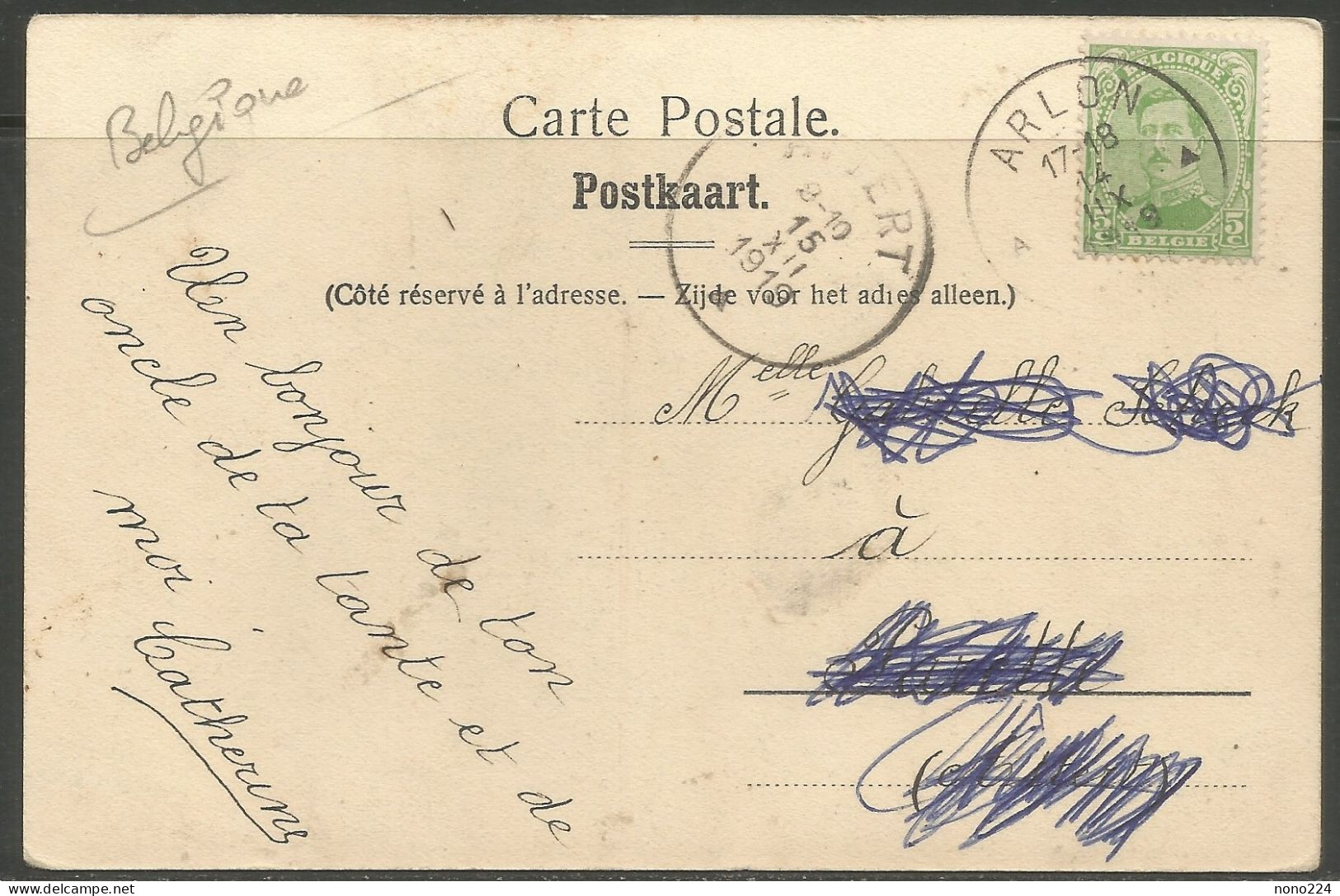 Carte P De 1919 ( Arlon / Avenue Des Voyageurs ) - Arlon