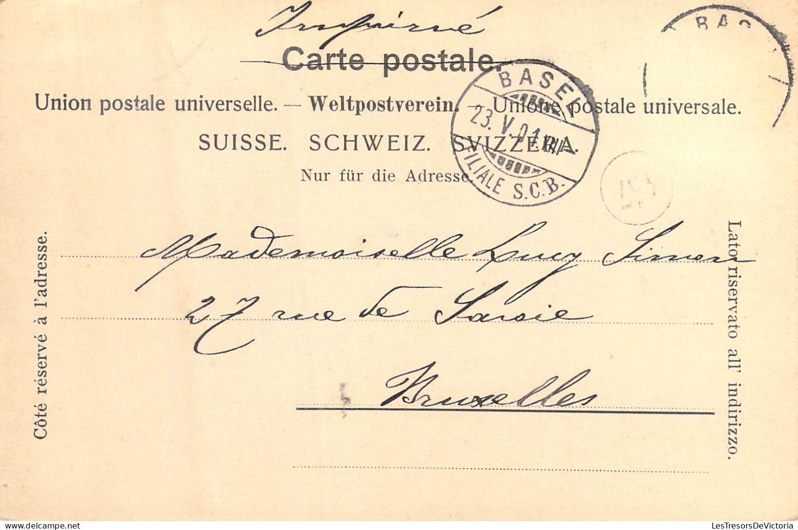 SUISSE - Gruss Aus Basel - Rathaushof - Carte Postale Ancienne - Bâle