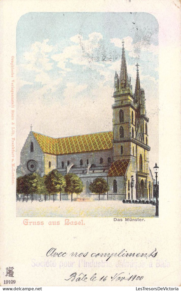 SUISSE - Gruss Aus Basel - Das Munster - Carte Postale Ancienne - Bâle