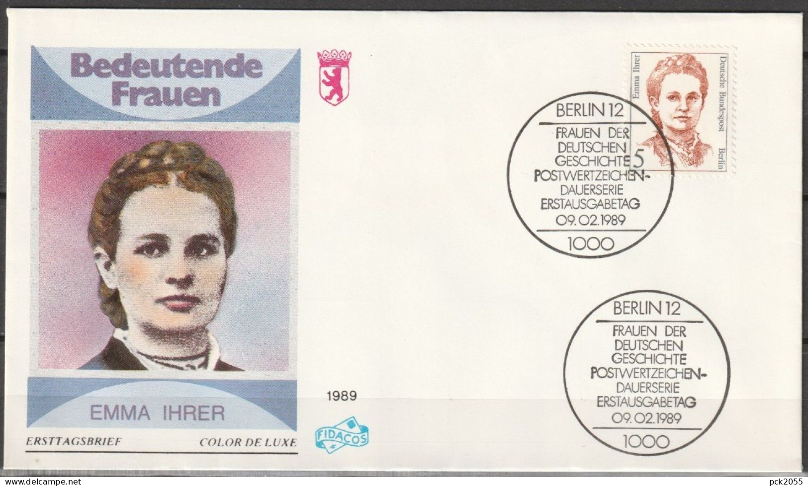 Berlin FDC 1989 Nr.833 Emma Ihrer Frauen Der Deutschen Geschichte( D 1599 )günstiger Versand - 1981-1990