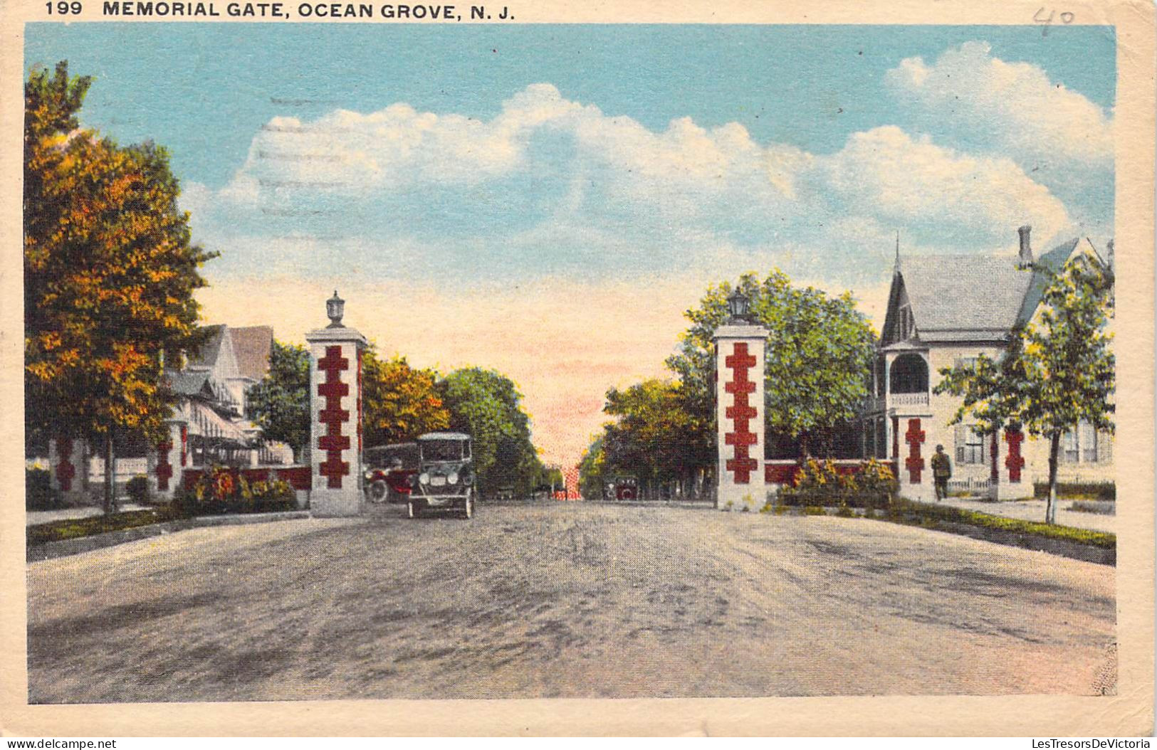 ETATS-UNIS - New Jersey - Ocean Grove - Memorial Gate - Carte Postale Ancienne - Other & Unclassified