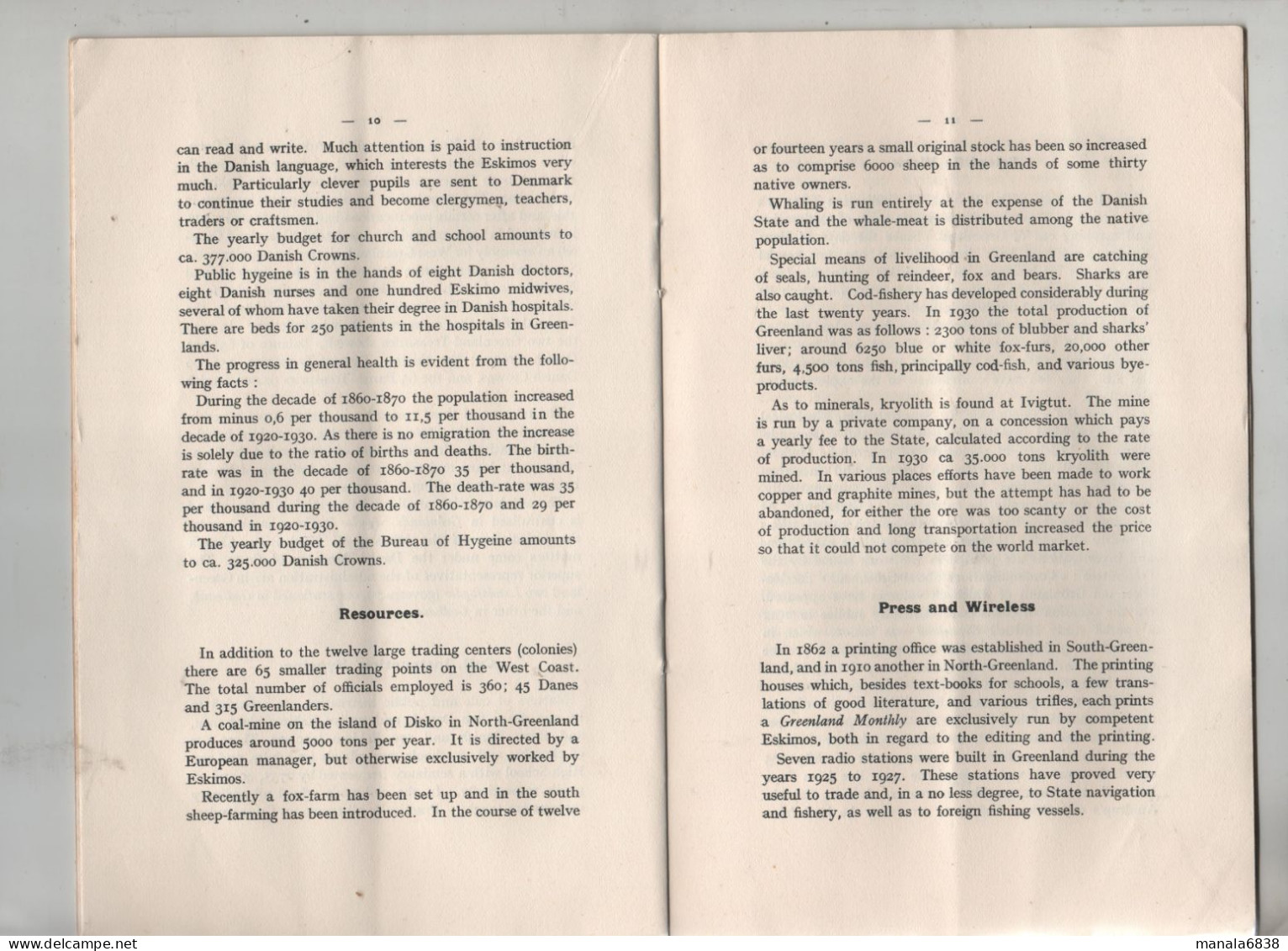 Greenland Danish Colony 1931 International Colonial Exhibition Paris Topography Explorations - Europe