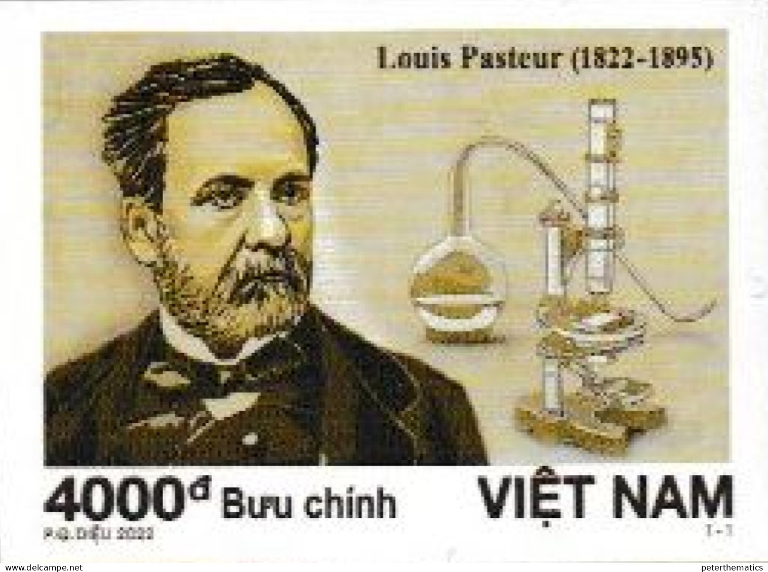 VIETNAM, 2022, MNH, LOUIS PASTEUR, MEDICINE, 1v, IMPERFORATE - Louis Pasteur