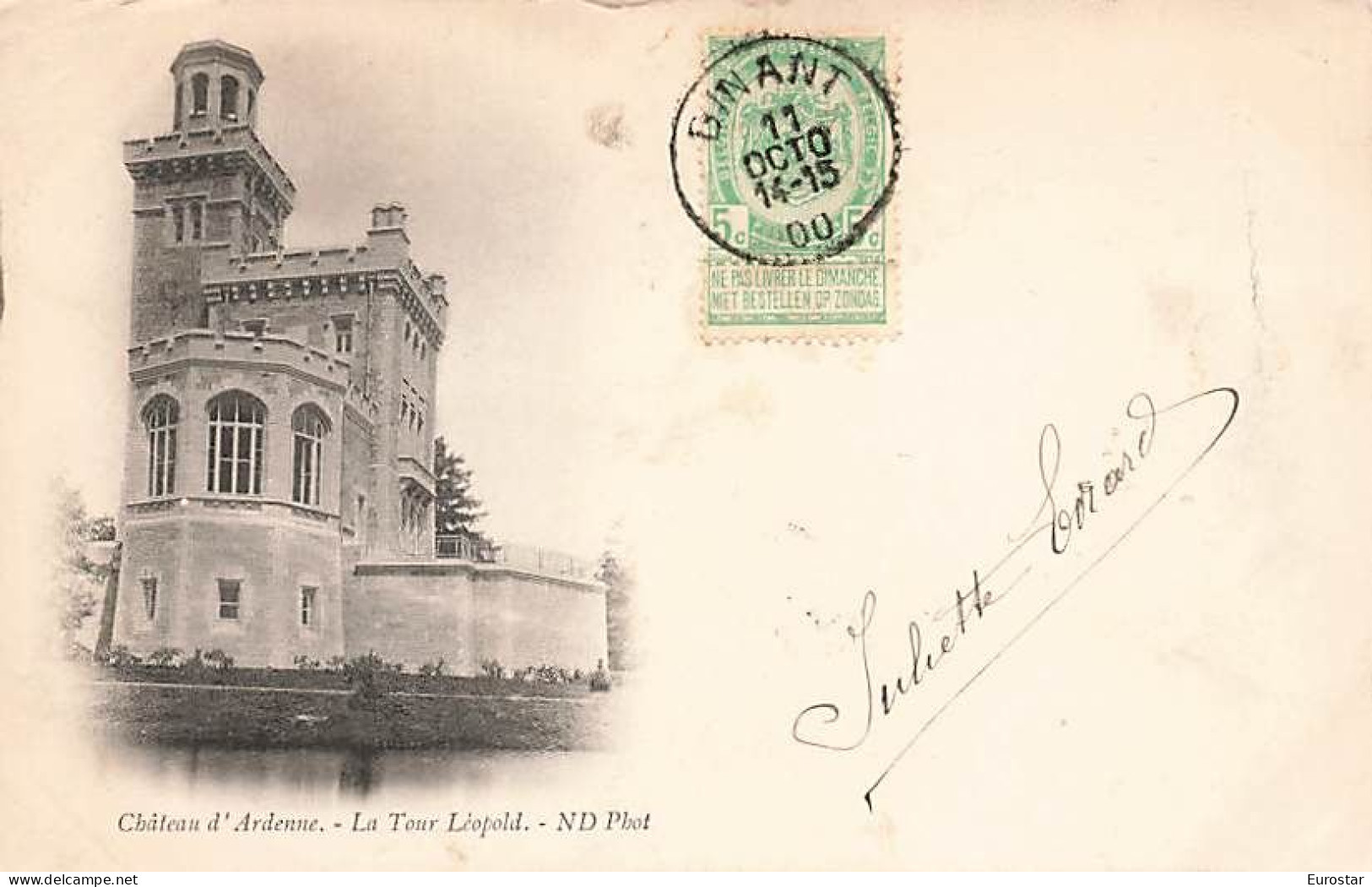 Château D'Ardenne La Tour Léopold 1900 - Houyet