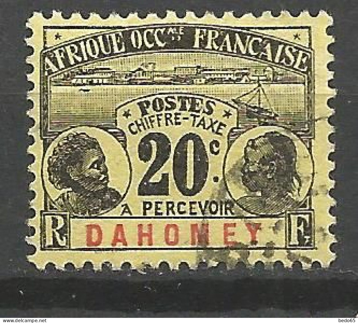 DAHOMEY TAXE  N° 4 OBL Petit Aminci / Used - Andere & Zonder Classificatie