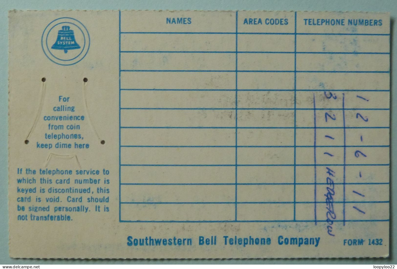 USA - Credit Card Trial - Bell System - 1964 - Rare - Other & Unclassified