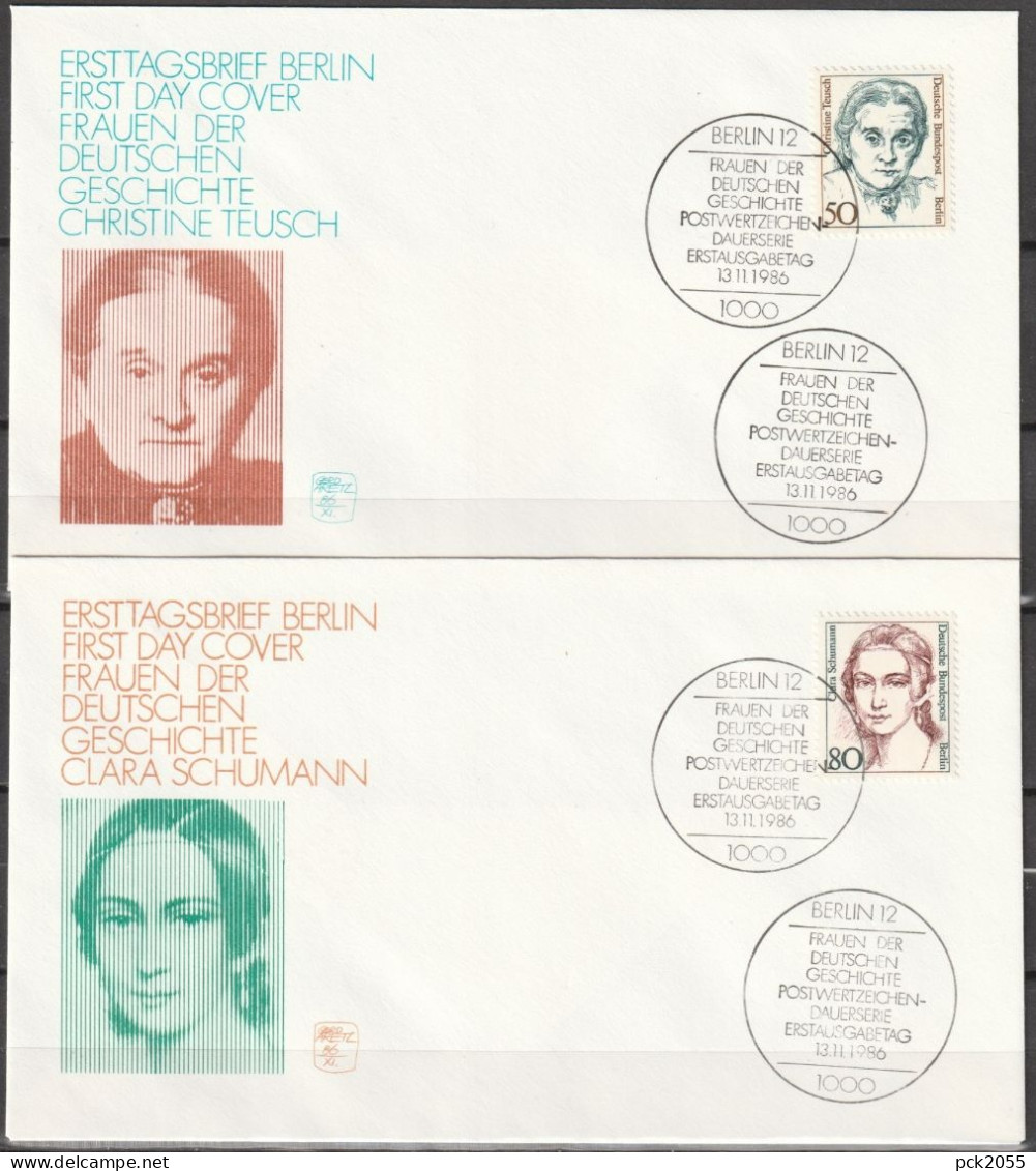 Berlin FDC 1986 Nr.770 - 771  Frauen Der Deutschen Geschichte( D 4332 )günstiger Versand - 1981-1990