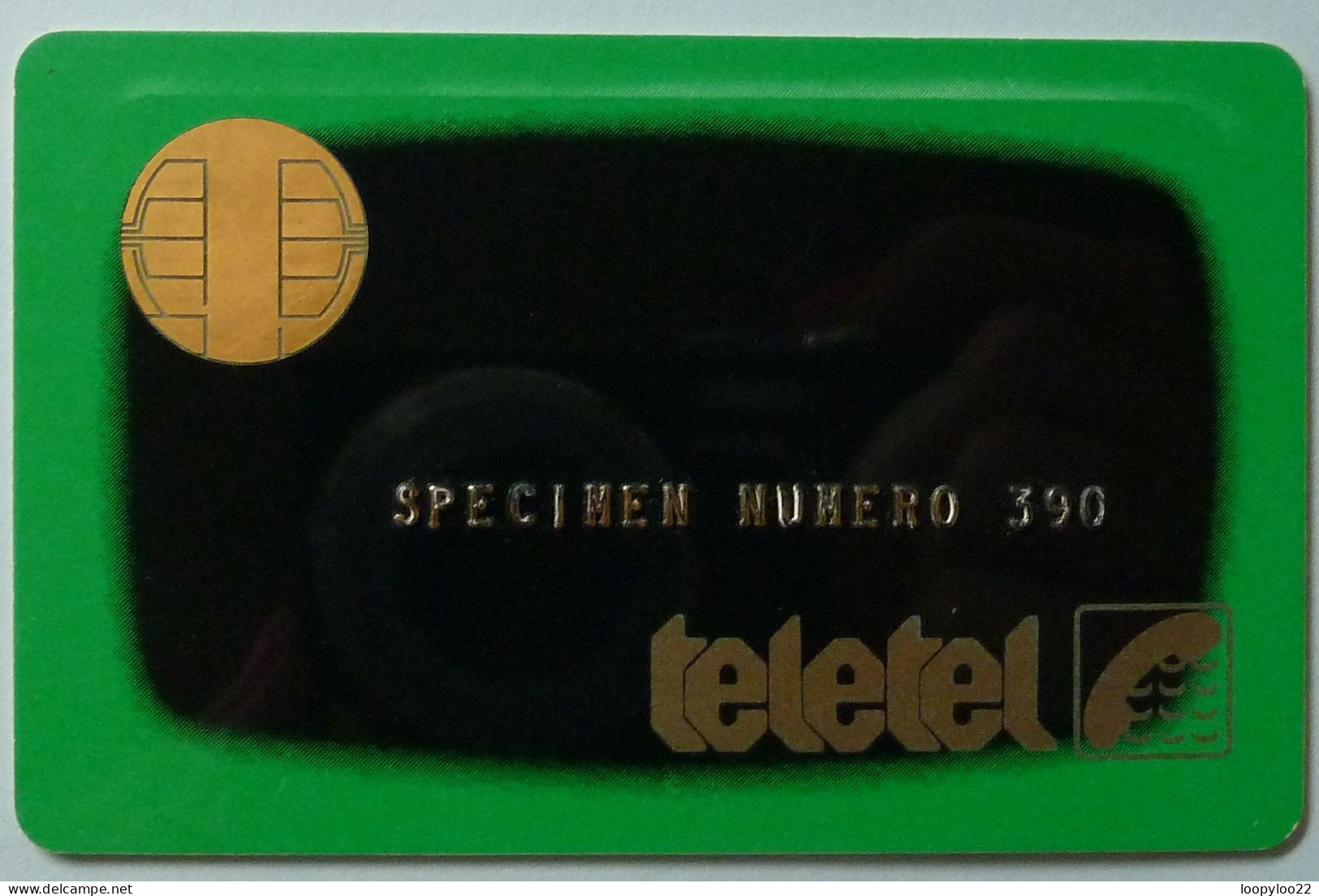 FRANCE - Bull Chip - Teletel - Smart Card Specimen 390 - Green - R - Sonstige & Ohne Zuordnung