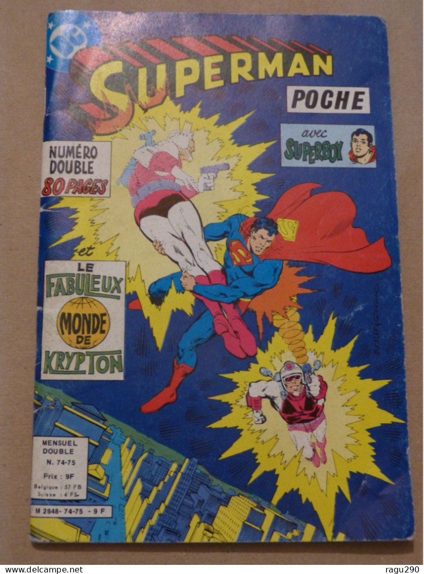 SUPERMAN POCHE N° 74  - 75 - Superman
