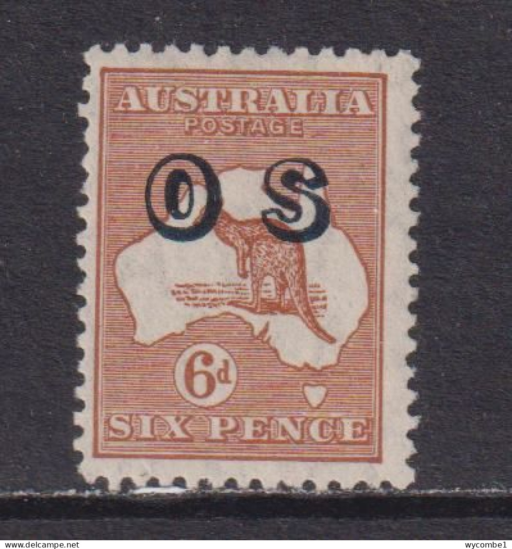 AUSTRALIA - 1932-33 Official 6d Multiple Crown Watermark Hinged Mint - Dienstmarken