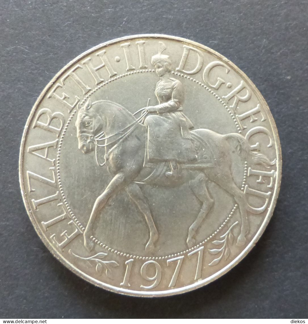 GREAT BRITAIN  25 NEW PENCE 1977  ELIZABETH II  SILVER JUBILEE 38 Mm  #m249 - 25 New Pence