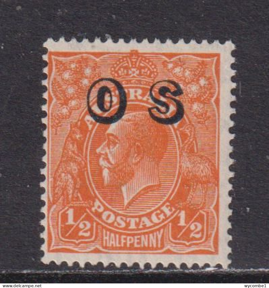 AUSTRALIA - 1932-33 Official 1/2d Multiple Crown Over C Of A  Watermark Hinged Mint - Dienstmarken