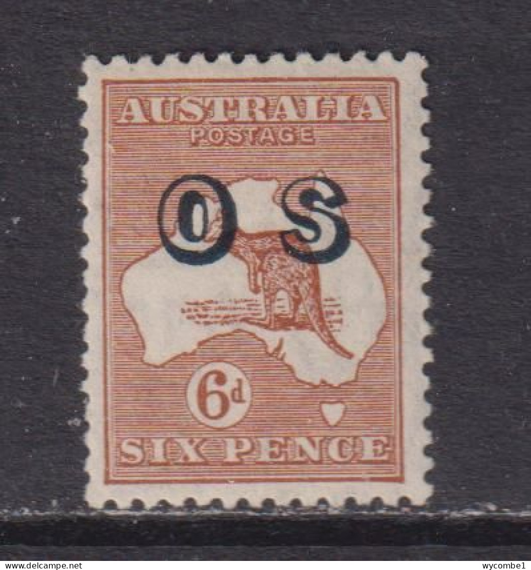 AUSTRALIA - 1932-33 Official 6d Multiple Crown Over C Of A  Watermark Hinged Mint - Service