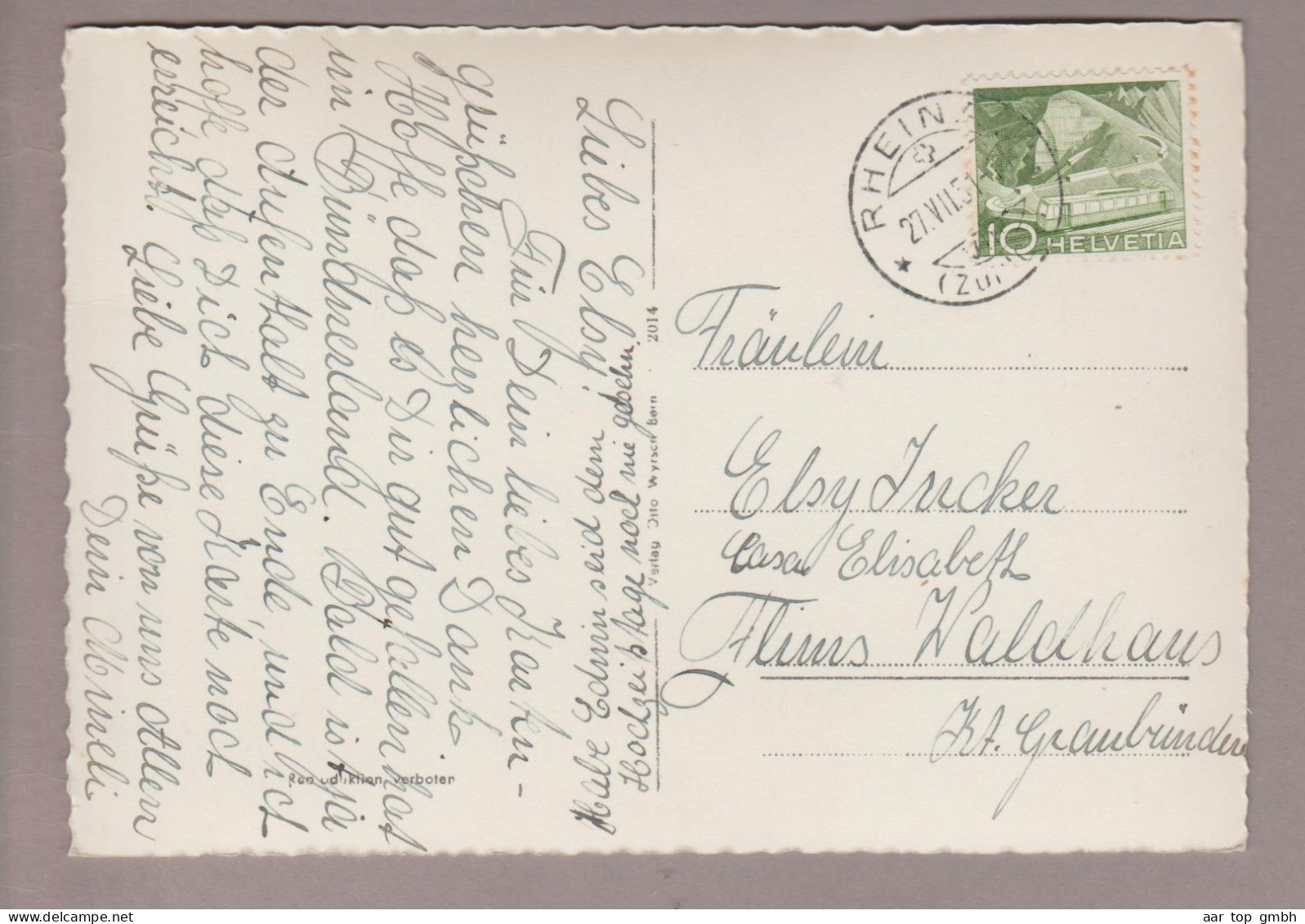 CH ZH Rheinau 1951-07-27 Flugaufnahme # 2014 - Rheinau