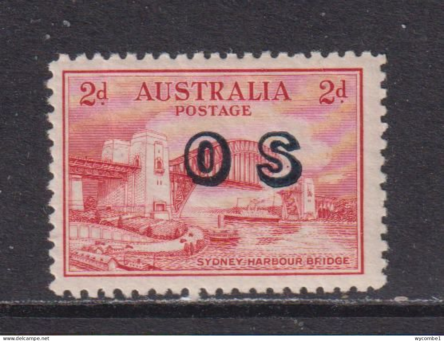 AUSTRALIA - 1932-33 Official 2d No Watermark Hinged Mint - Dienstmarken
