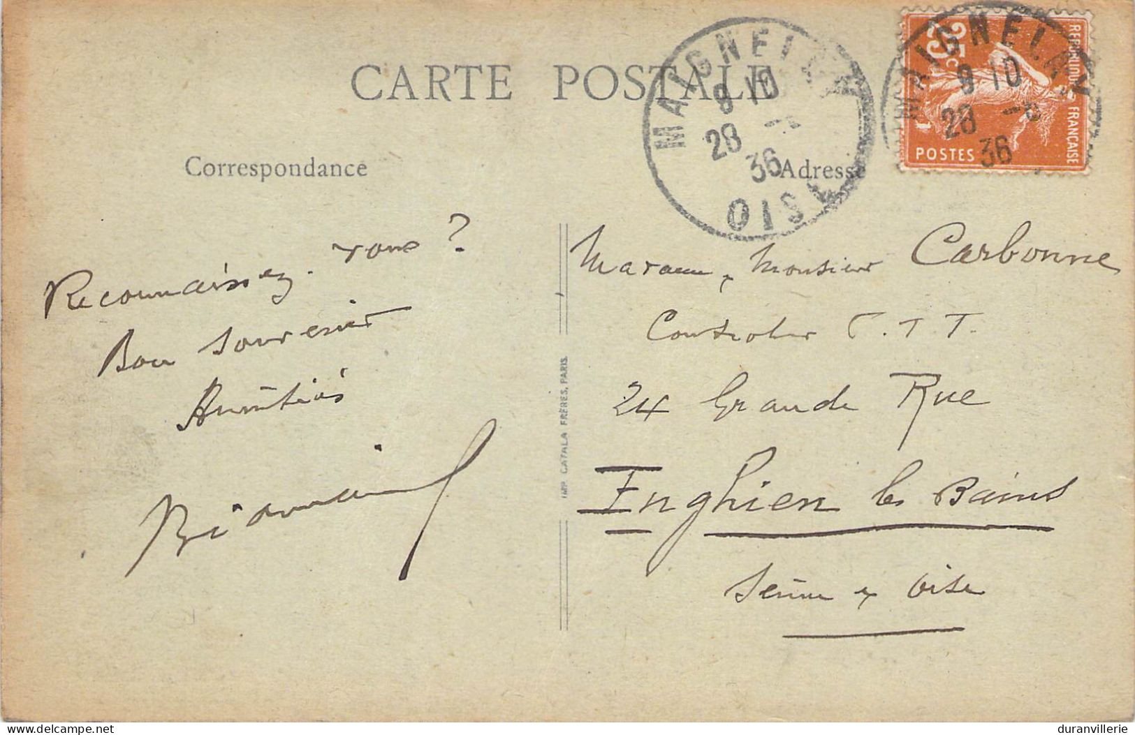 60 Maignelay.- (Oise) Le Petit Mail - Jeu De Paume. 1938 - Maignelay Montigny