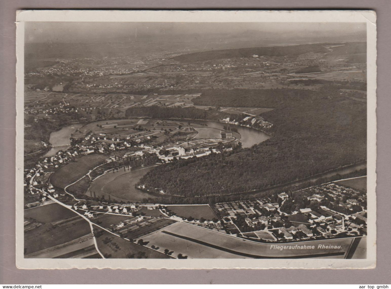 CH ZH Rheinau 1944-12-02 Flugaufnahme Swissair # 2014 - Rheinau