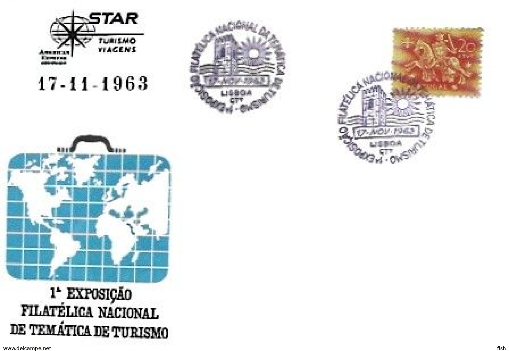 Portugal & FDC I Philatelic Exhibition On Tourism Themes, PUB Viagens Turismo STAR, Lisbon 1963 (99) - FDC