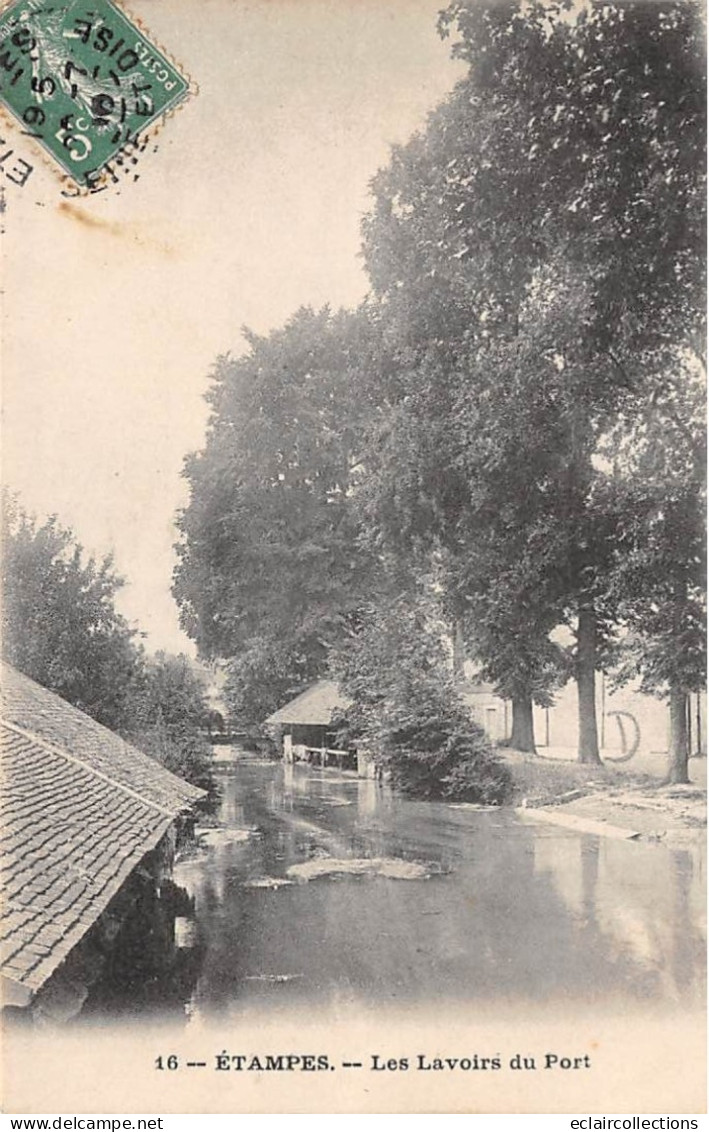 Etampes        91       Le Lavoir Du Port     N° 16      (voir Scan) - Etampes