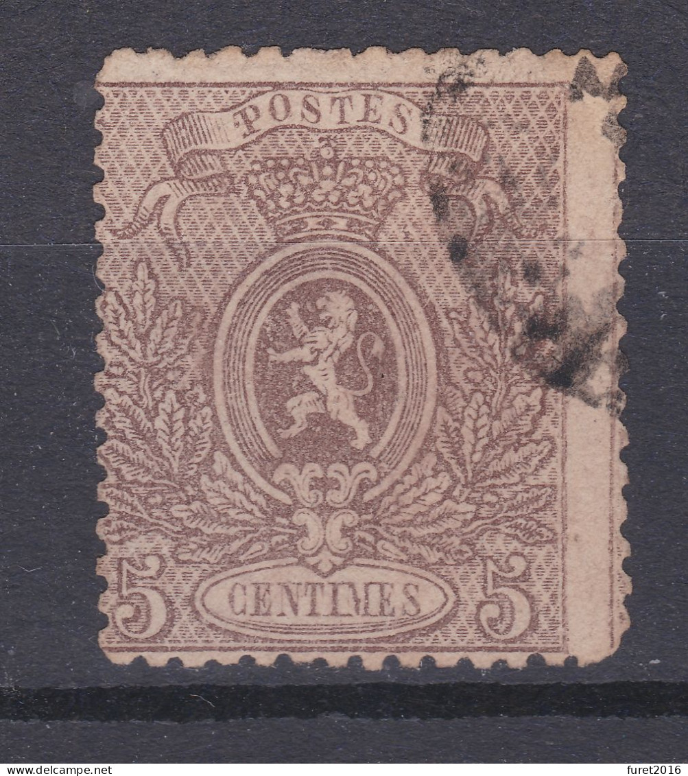 N° 25 Oblitéré  COB 110.00 - 1866-1867 Petit Lion