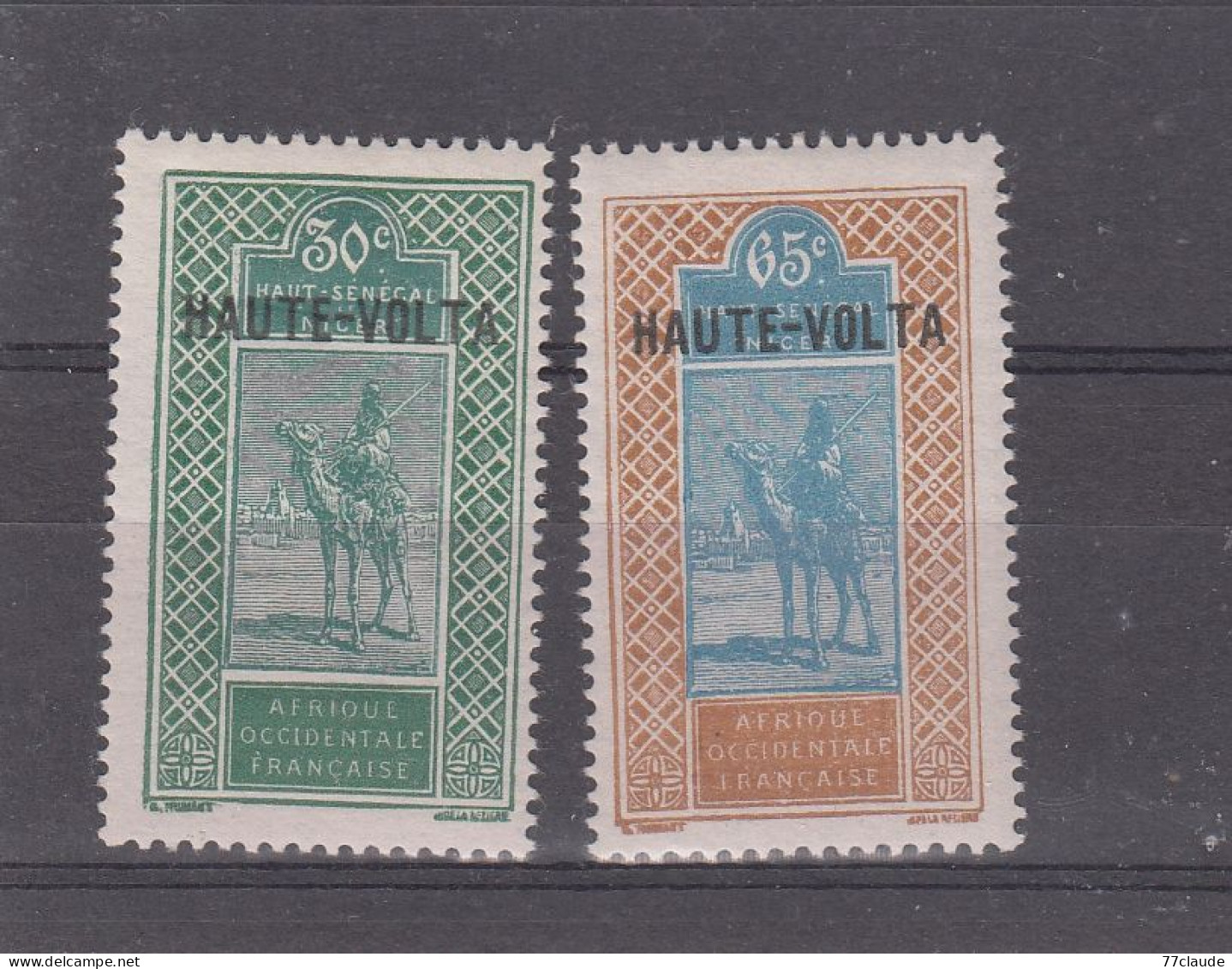 HAUT-VOLTA 1927_1928 TIMBRES SURCHARGES N°41/42 * - Gebraucht