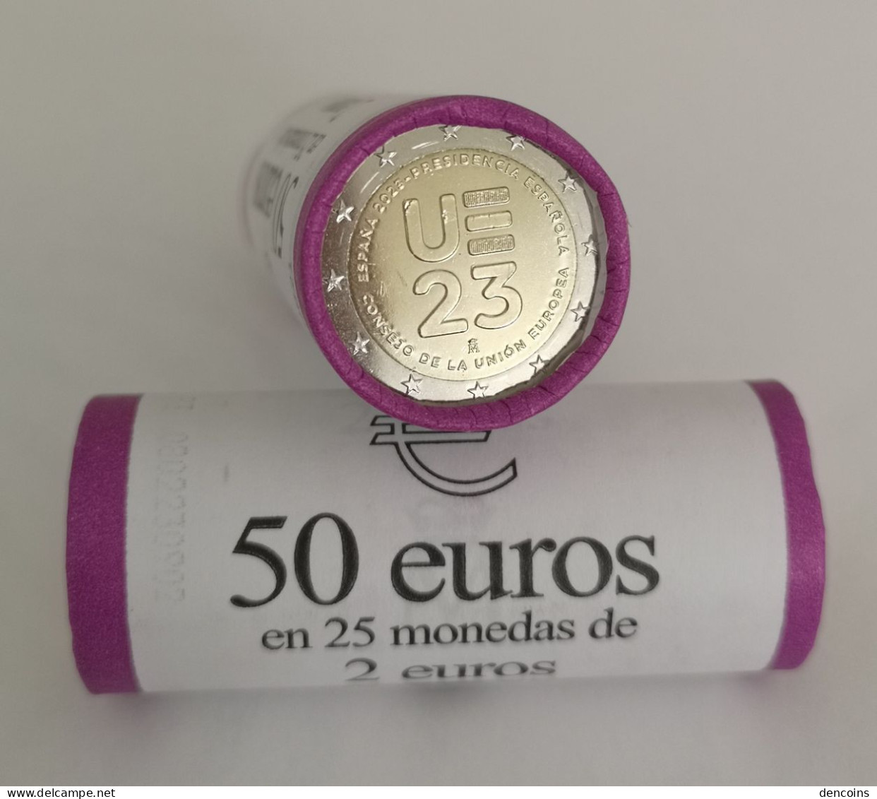 ROLLO 2 EURO ESPAÑA 2023  PRESIDENCIA EUROPEA - SPAIN - ROLLE - CARTUCHO ROULEAU  2€ - Rollos