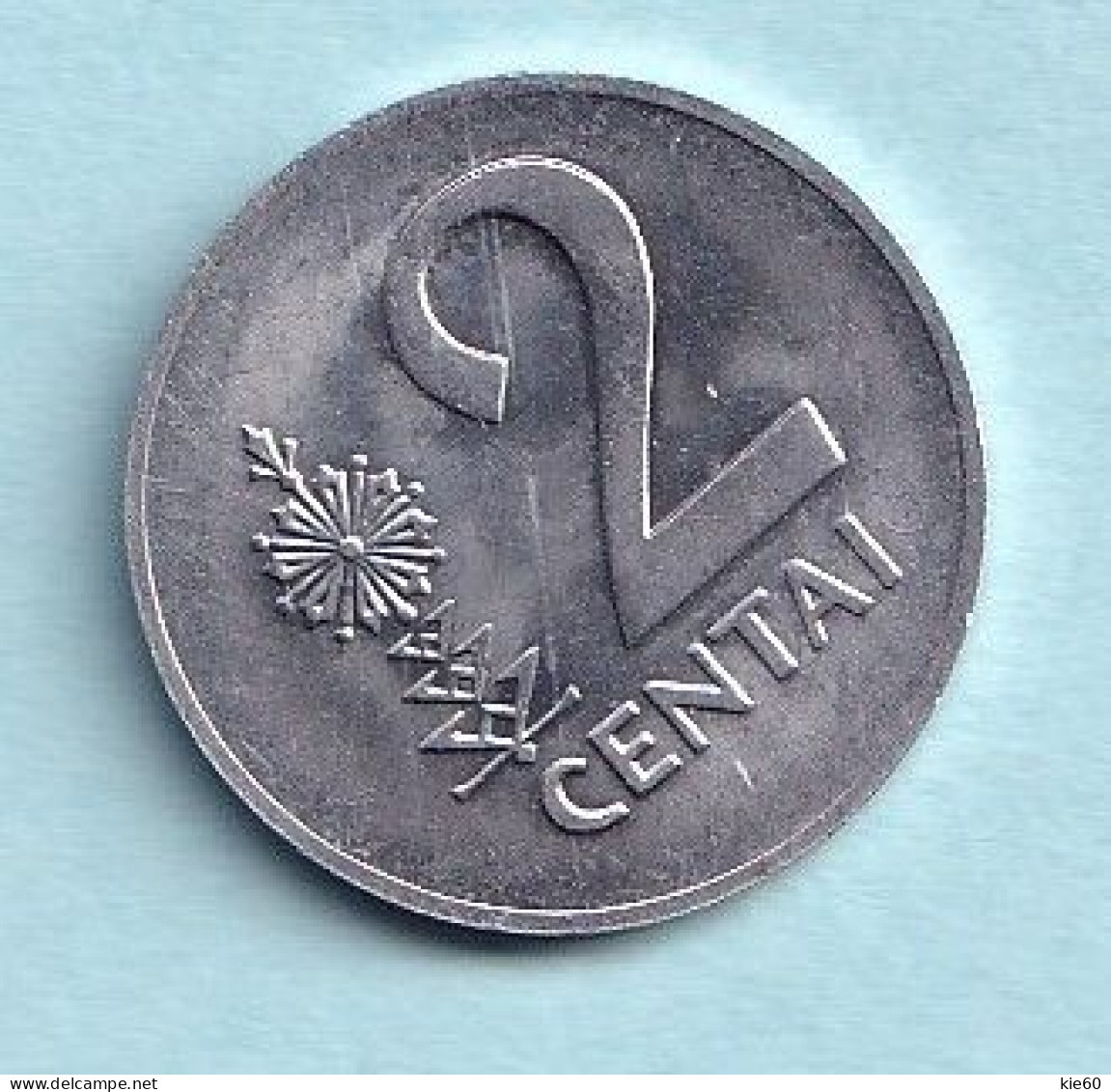 Lithuania -  1991 -  2 Centai    KM 86 - Lithuania