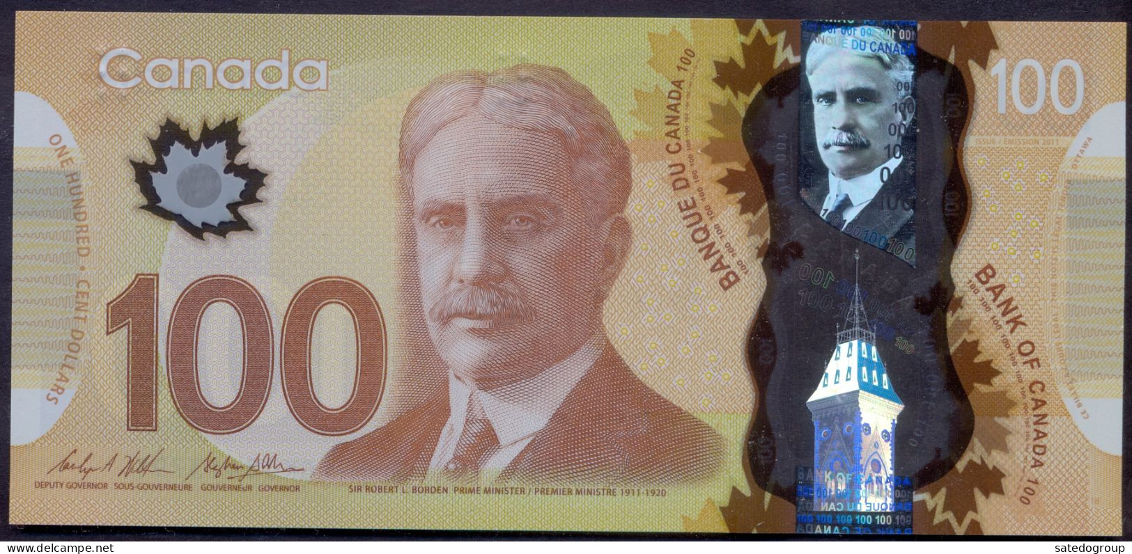 Canada 100 Dollars 2011 UNC P- 110c Polymer - Canada