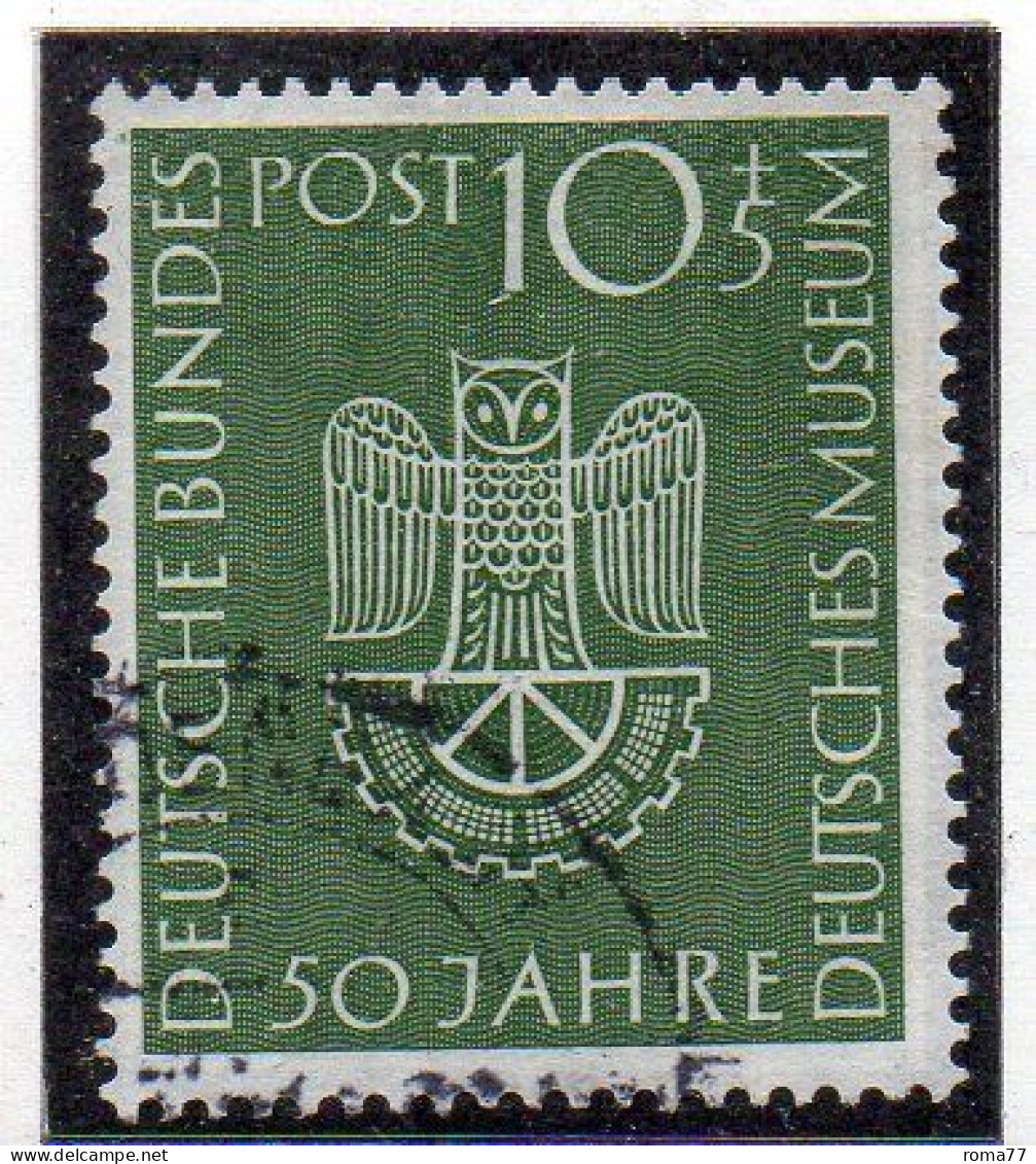 OS - GERMANIA FEDERALE 1953 , Serie Museo  N. 51 Usata (BIG30) - Gebraucht