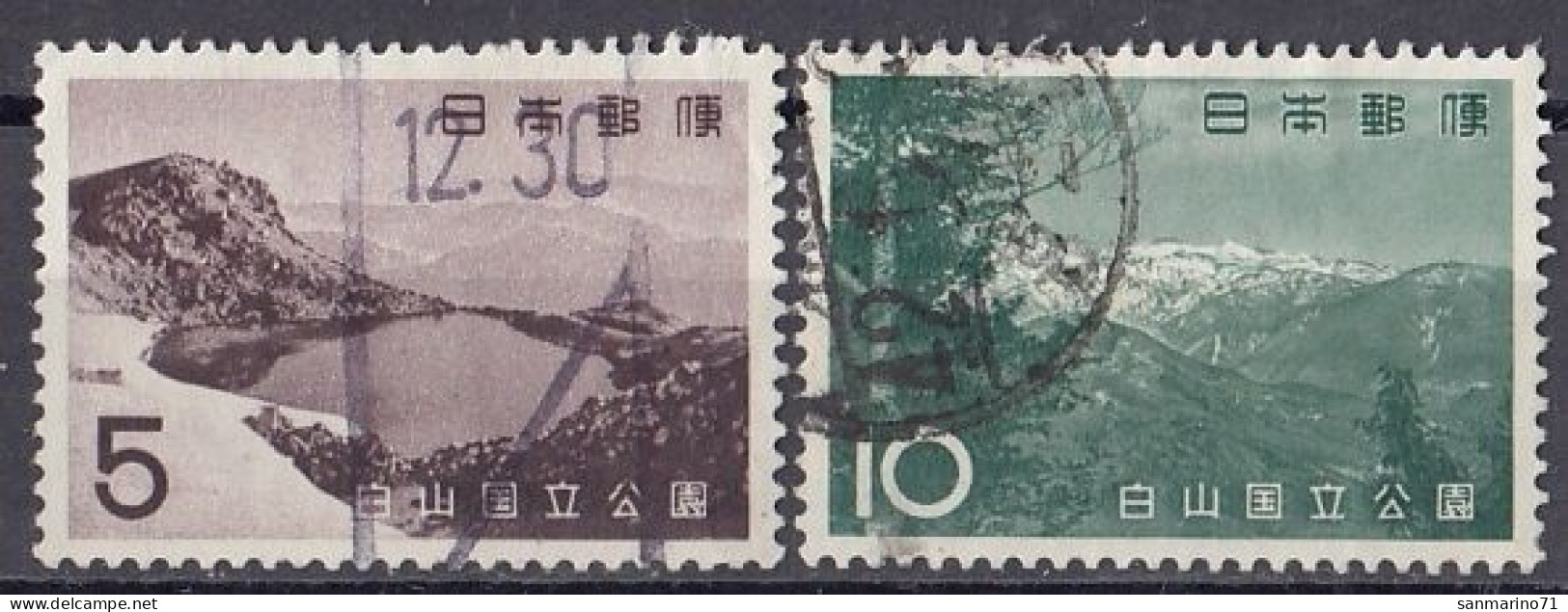 JAPAN 817-818,used - Montagnes