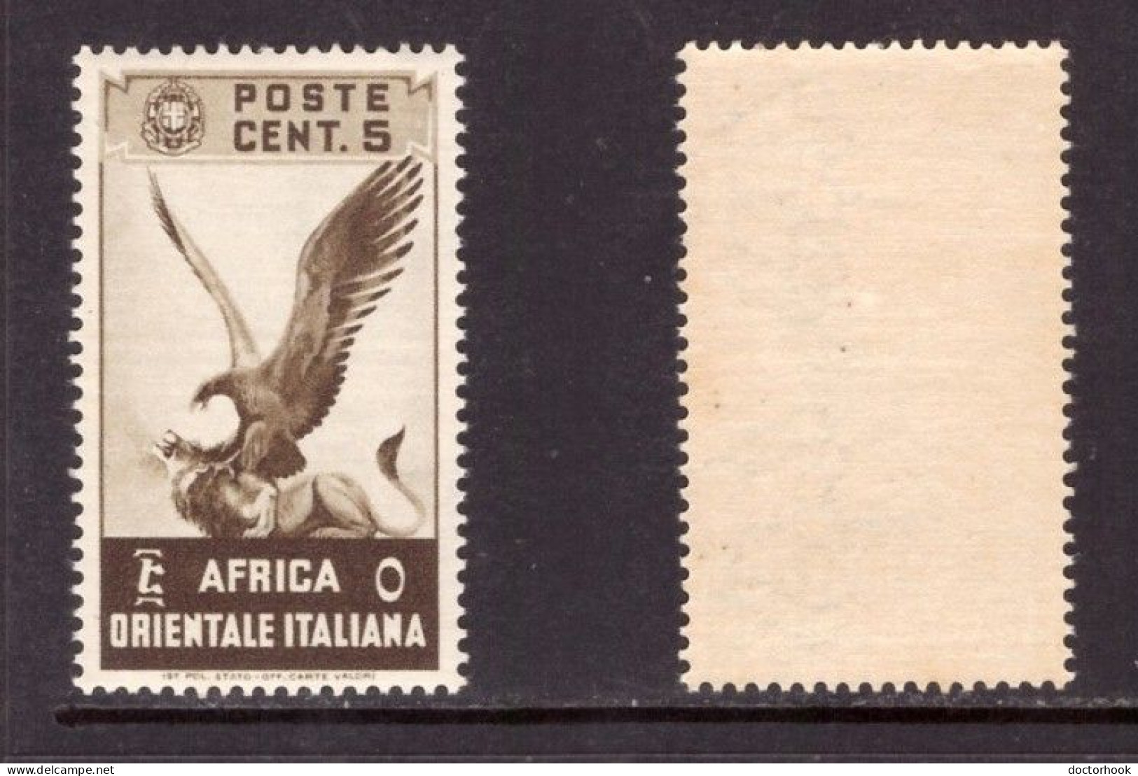 ITALIAN EAST AFRICA   Scott # 2** MINT NH (CONDITION AS PER SCAN) (Stamp Scan # 956-5) - Africa Orientale