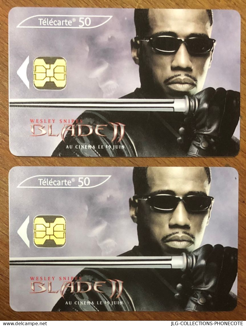 BLADE II WESLEY SNIPES TELECARTE REF PHONECOTE F1219A  N° DE LOT "GRAS & FINS" TELEFONKARTE SCHEDA TARJETA PHONECARD - 2002