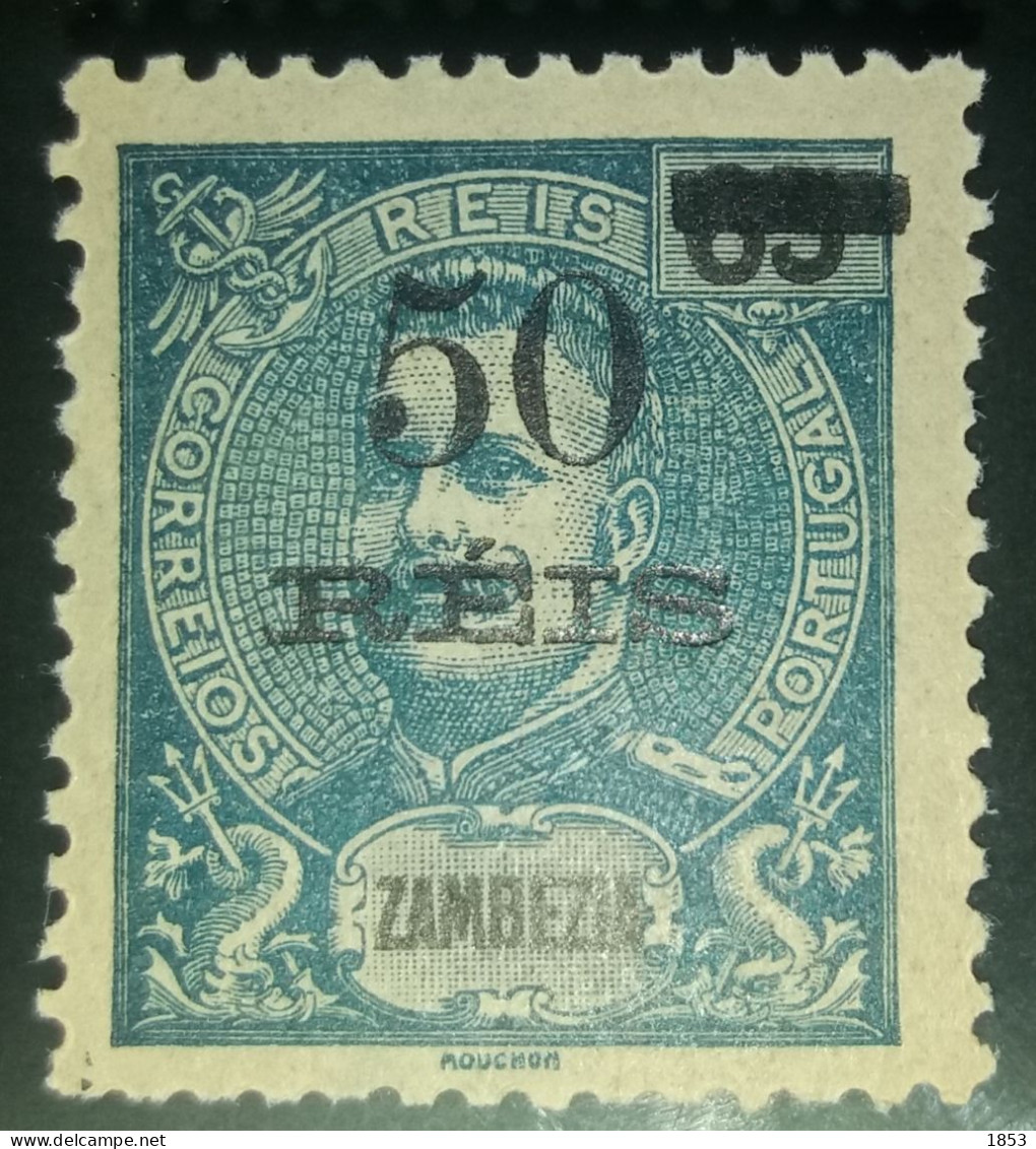 ZAMBÉZIA - 1905 - D.CARLOS I ,COM SOBRETAXA - Zambèze