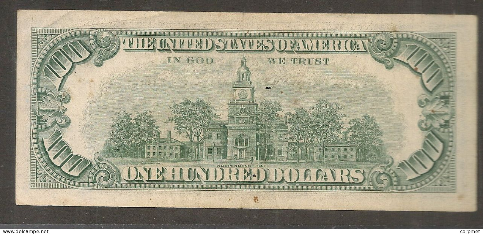 1966 $100 One Hundred Dollar Note Red Seal - Billetes De La Reserva Federal (1928-...)