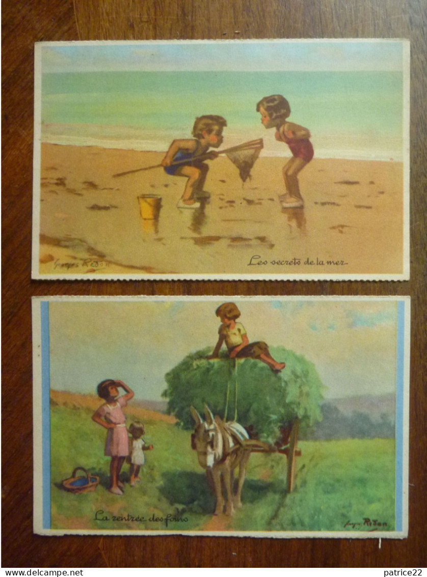 LOT DE 2 CPA Non écrite - GEORGES REDON COMITE NATIONAL DES COLONIES DE VACANCES - Redon