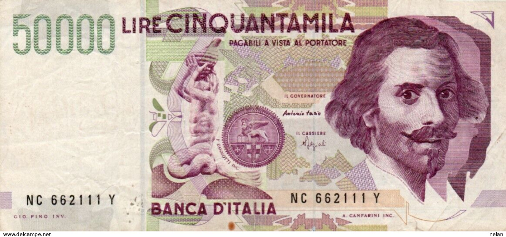 ITALIA - 50000 LIRE 1995 VF  P-116b2 - TIPO 2 - Seria Speciale 662111 - 50000 Lire