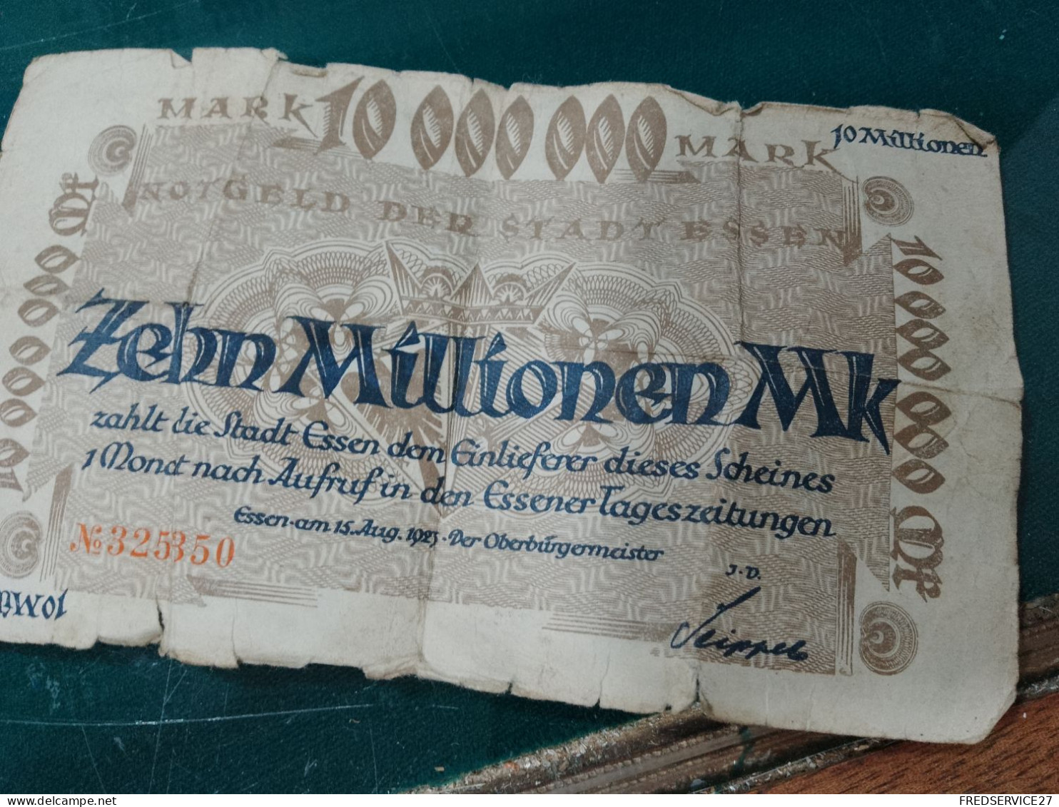 435 //  BILLET 10000000 MARK 1923 - Non Classificati