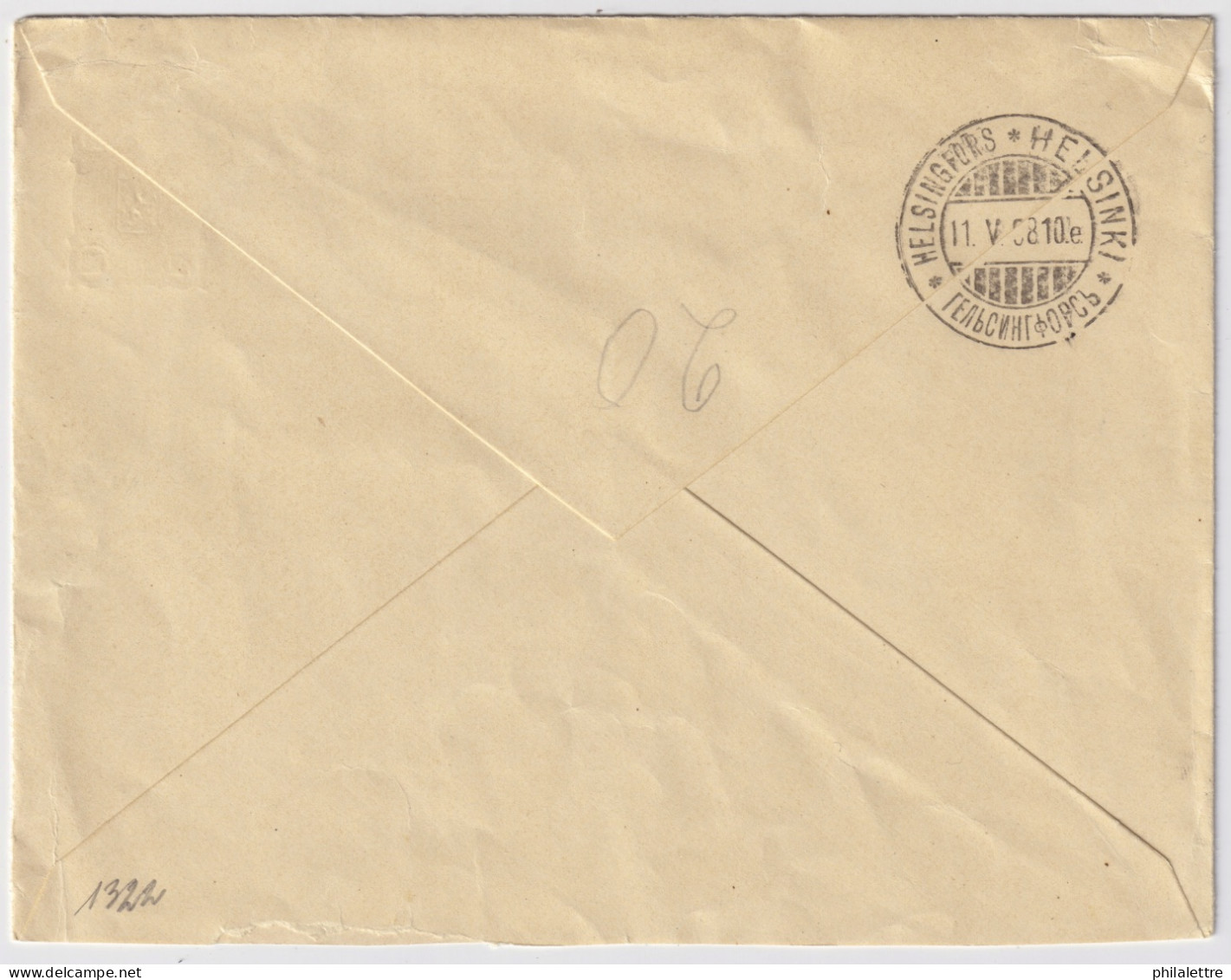 FINLAND - 1898 - "JÄRVELLA / ЯРВЕЛЯ" Bi-lingual Date Stamp On 20p Orange Postal Envelope To Helsinki - Very Fine - Enteros Postales