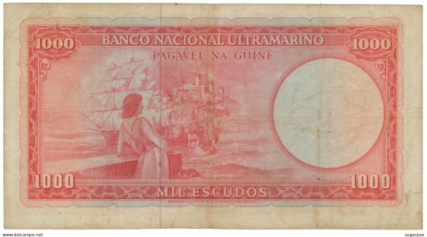 Guiné-Bissau - 1000 Escudos - 30.4.1964 - Pick 43 - ( 175 X 95 ) Mm - Honório Barreto - Portuguese Guinea - 1.000 - Guinea-Bissau