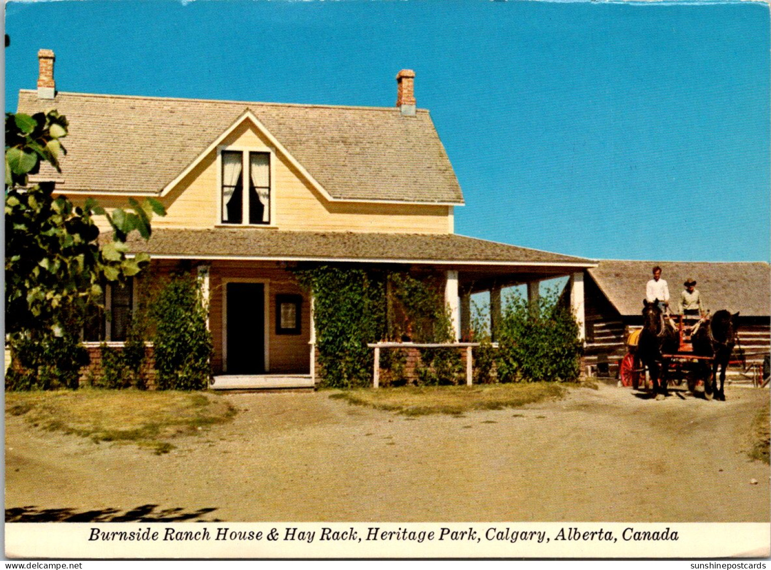 Canada Calgary Heritage Park Burnside Ranch House & Hay Rack  - Calgary