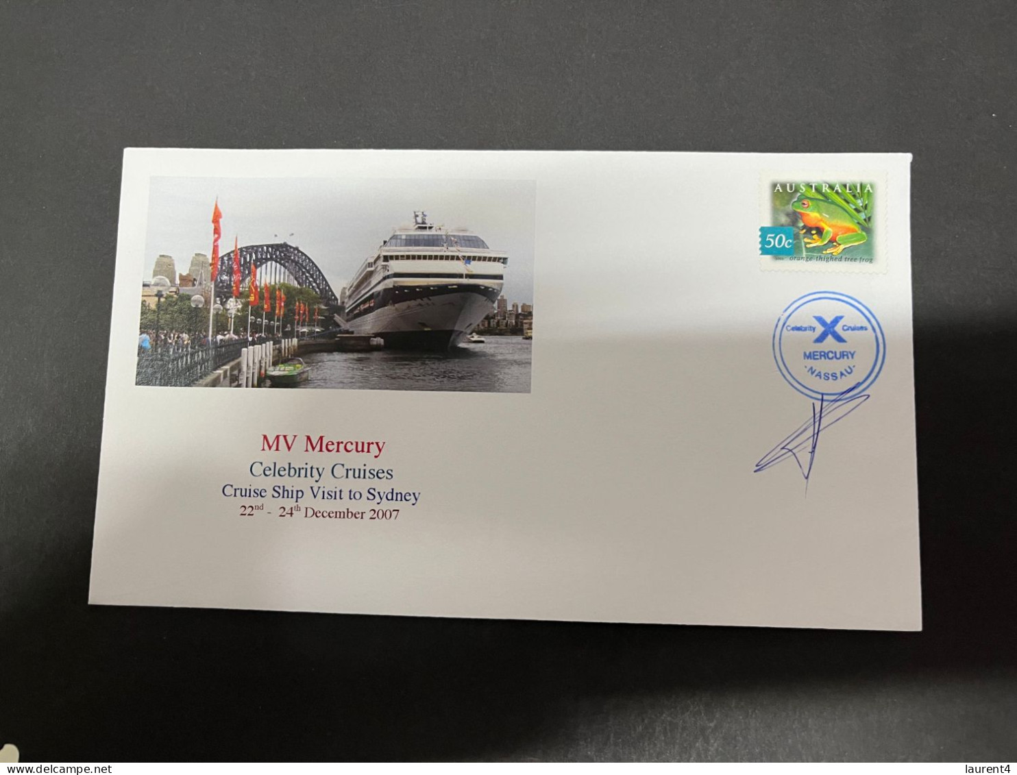 14-7-2023 (2 S 14) Cruise Ship Cover -  MV Mercury (2007)  - Signed By Captain 1 Of 10 - Autres (Mer)