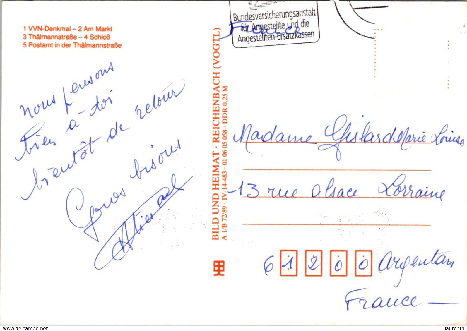15-7-2023 (2 S 15) Germany (b/w) (posted To France) - Finsterwalde - Finsterwalde