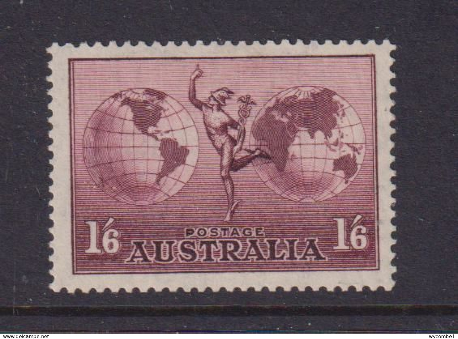 AUSTRALIA - 1948 Hermes 1s6d Perf 13 Thin Rough Paper Never Hinged Mint - Nuevos