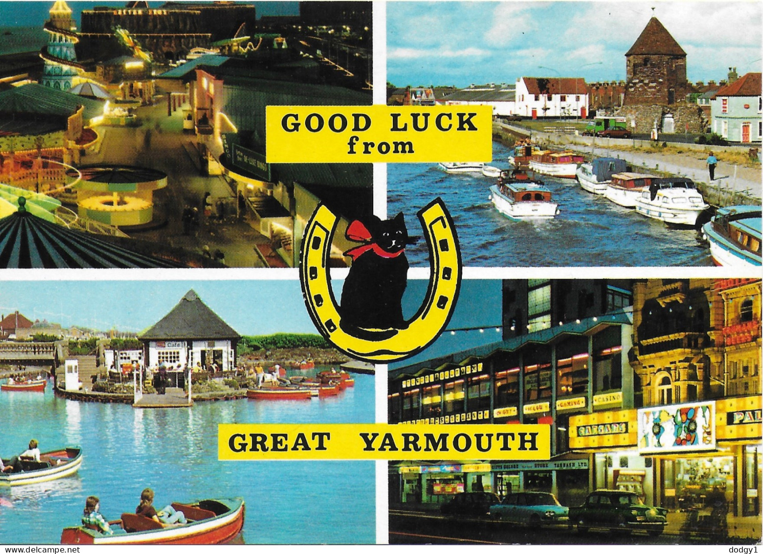 SCENES FROM GREAT YARMOUTH, NORFOLK, ENGLAND. UNUSED POSTCARD   Wp3 - Great Yarmouth