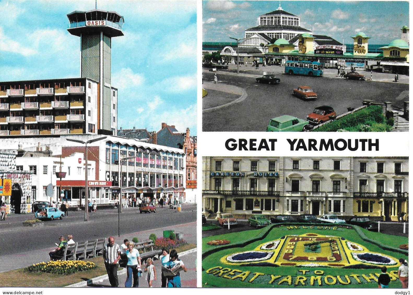 SCENES FROM GREAT YARMOUTH, NORFOLK, ENGLAND. UNUSED POSTCARD   Wp3 - Great Yarmouth