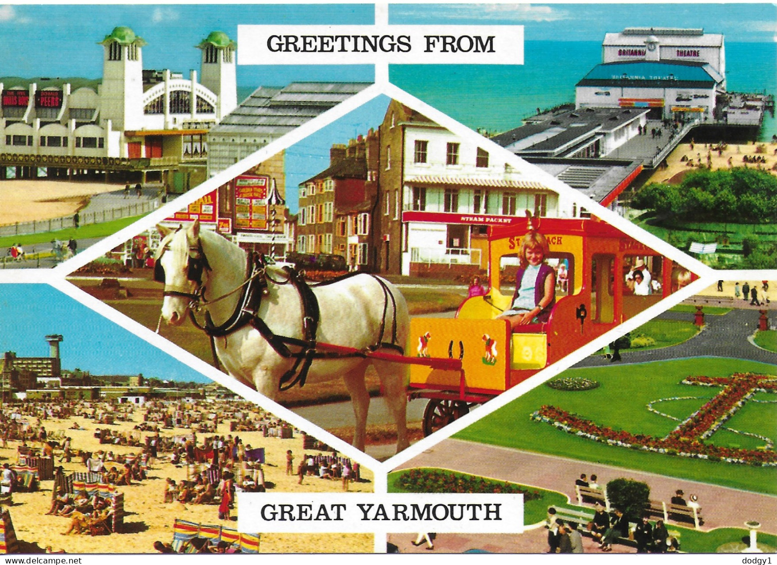 SCENES FROM GREAT YARMOUTH, NORFOLK, ENGLAND. UNUSED POSTCARD   Wp3 - Great Yarmouth