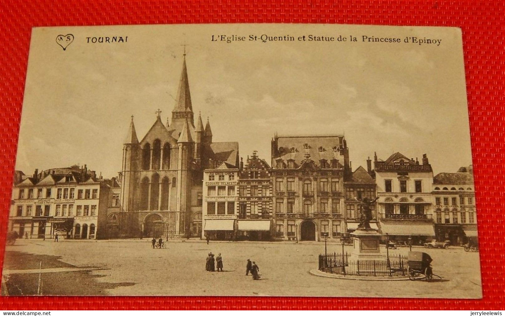 TOURNAI -  3 CARTES : Eglise Saint Quentin  Et Statue De La Princesse D'Epinoy, Monument Bara Et Statue Du Mortier - Tournai