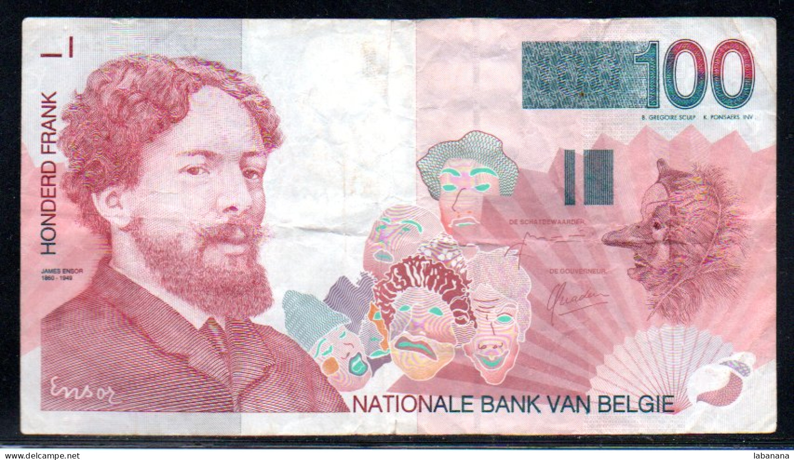 678-Belgique 100fr 1995/2001 127 - 100 Franchi